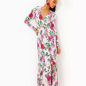 Lilly Pulitzer Hartley Coconut Safari Sanctuary Maxi L NWOT Valentines Day